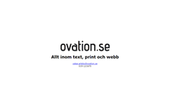 Desktop Screenshot of ovation.se